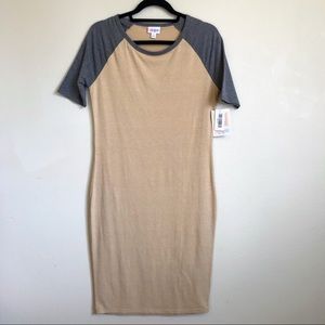 3/$15 NWT Julia LuLaRoe Beige Dress Gray